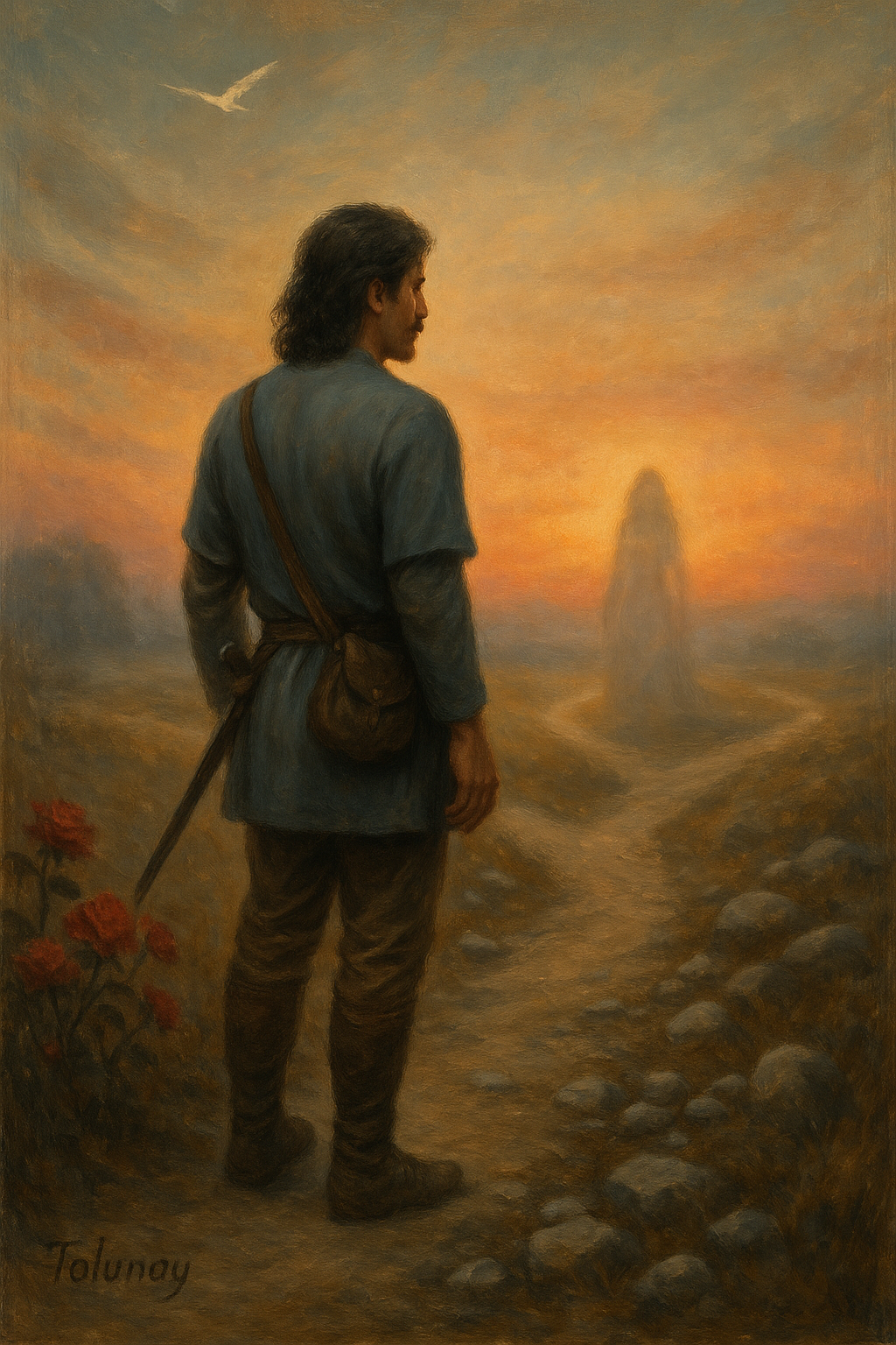 Bilinmezdeki kıza giden savaşçı